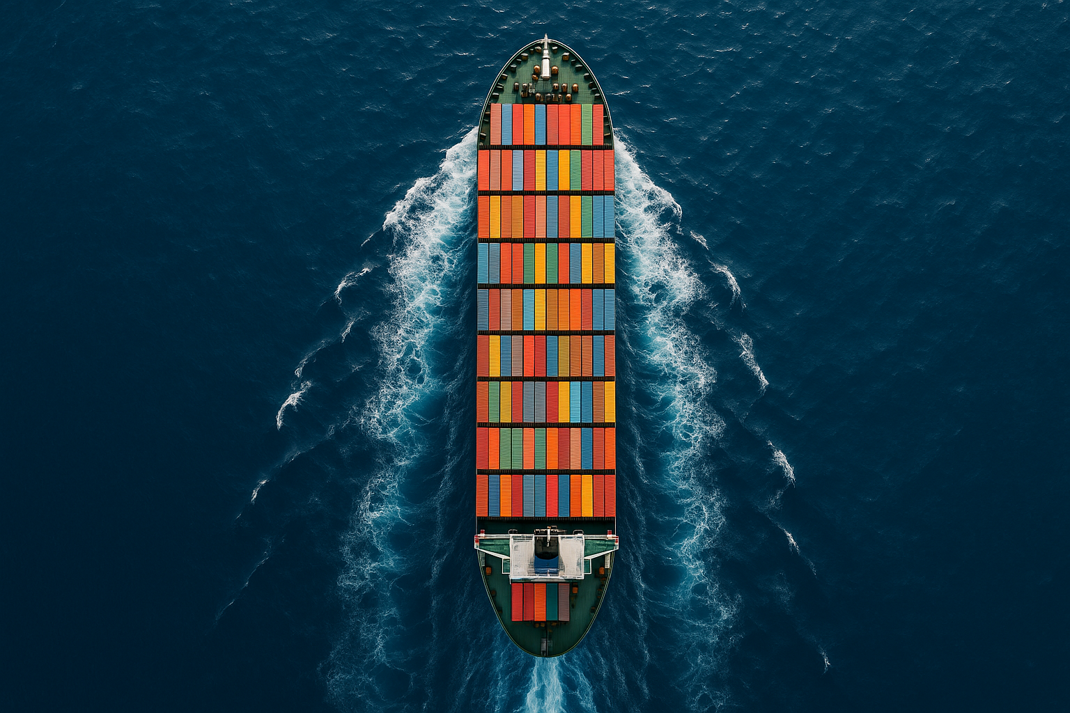 Ocean freight logistics solutions featuring container ships, port operations, and supply chain management services